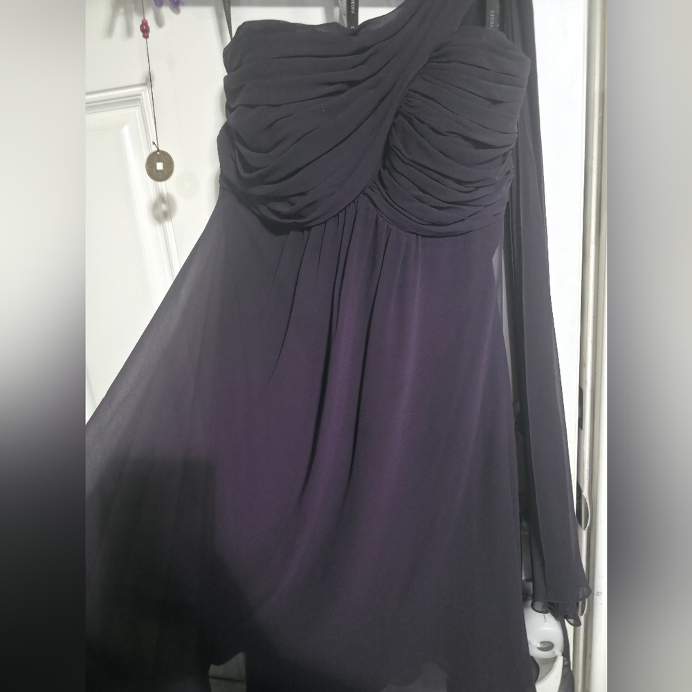 Bill Levkoff Deep Purple, Prom, Bridesmaid, Wedding, Knee Length Gown Size 10